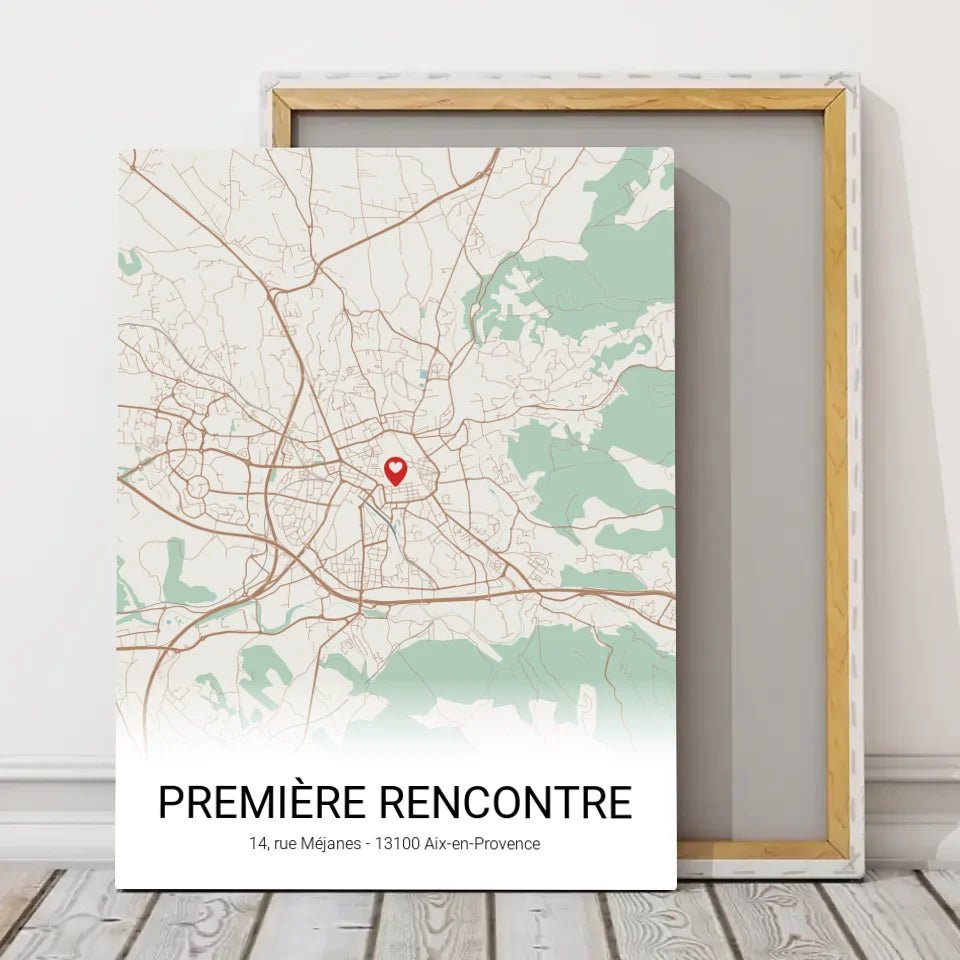 Carte personnalisée "Première rencontre" - Studio Pop Art