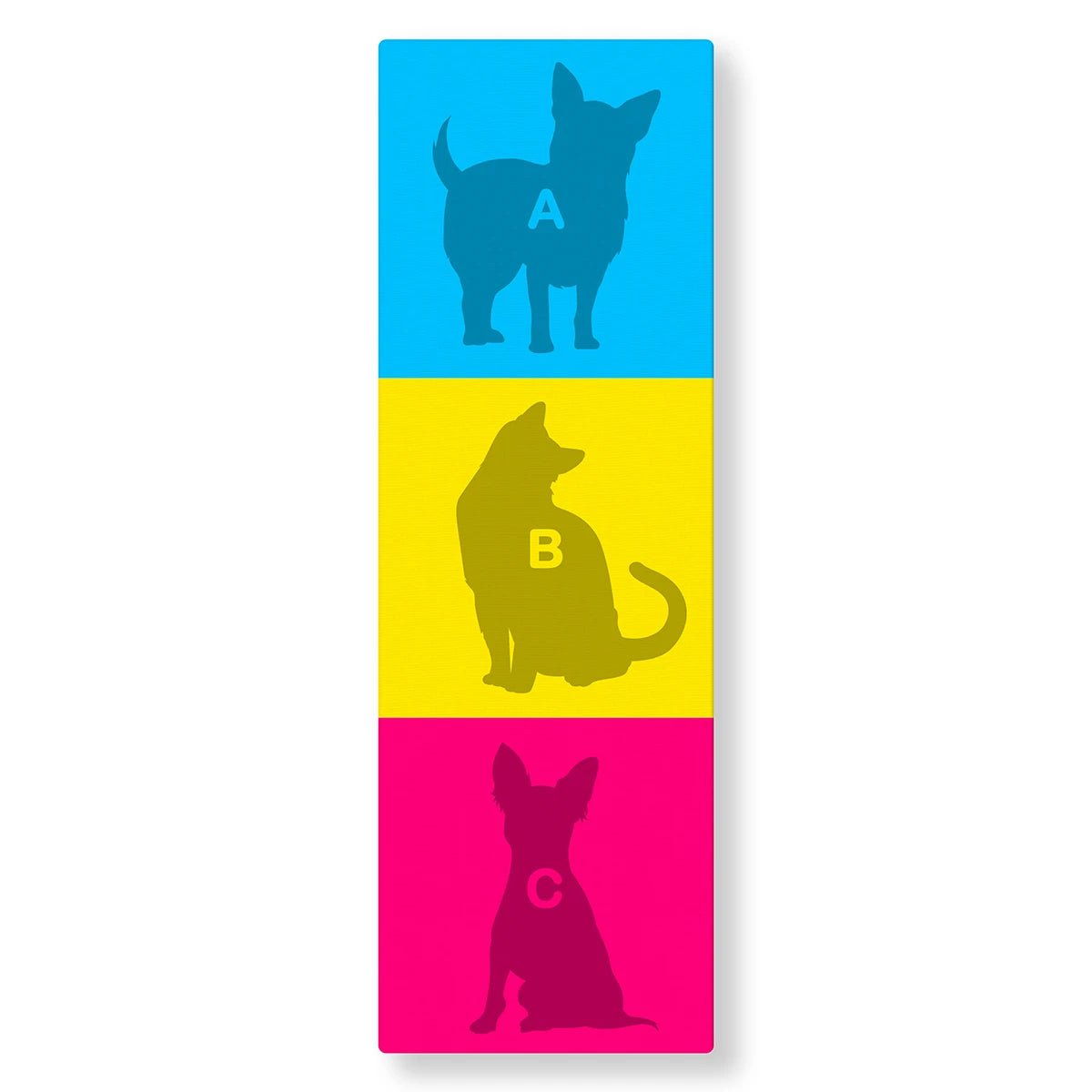 Tableau Pop Art Animaux (3 cases) - Studio Pop Art