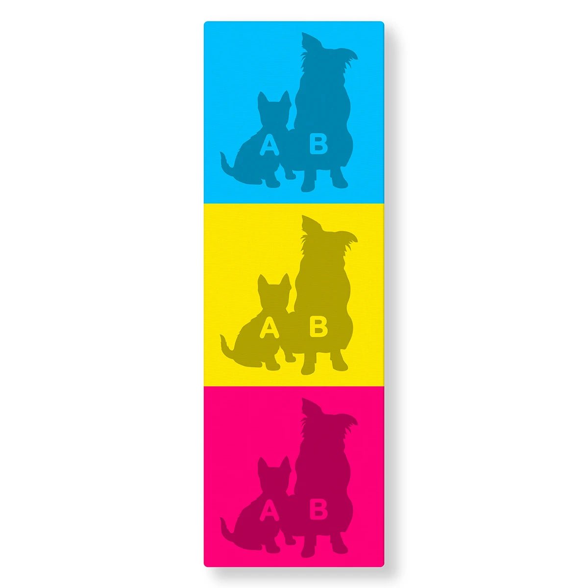 Tableau Pop Art Animaux (3 cases) - Studio Pop Art