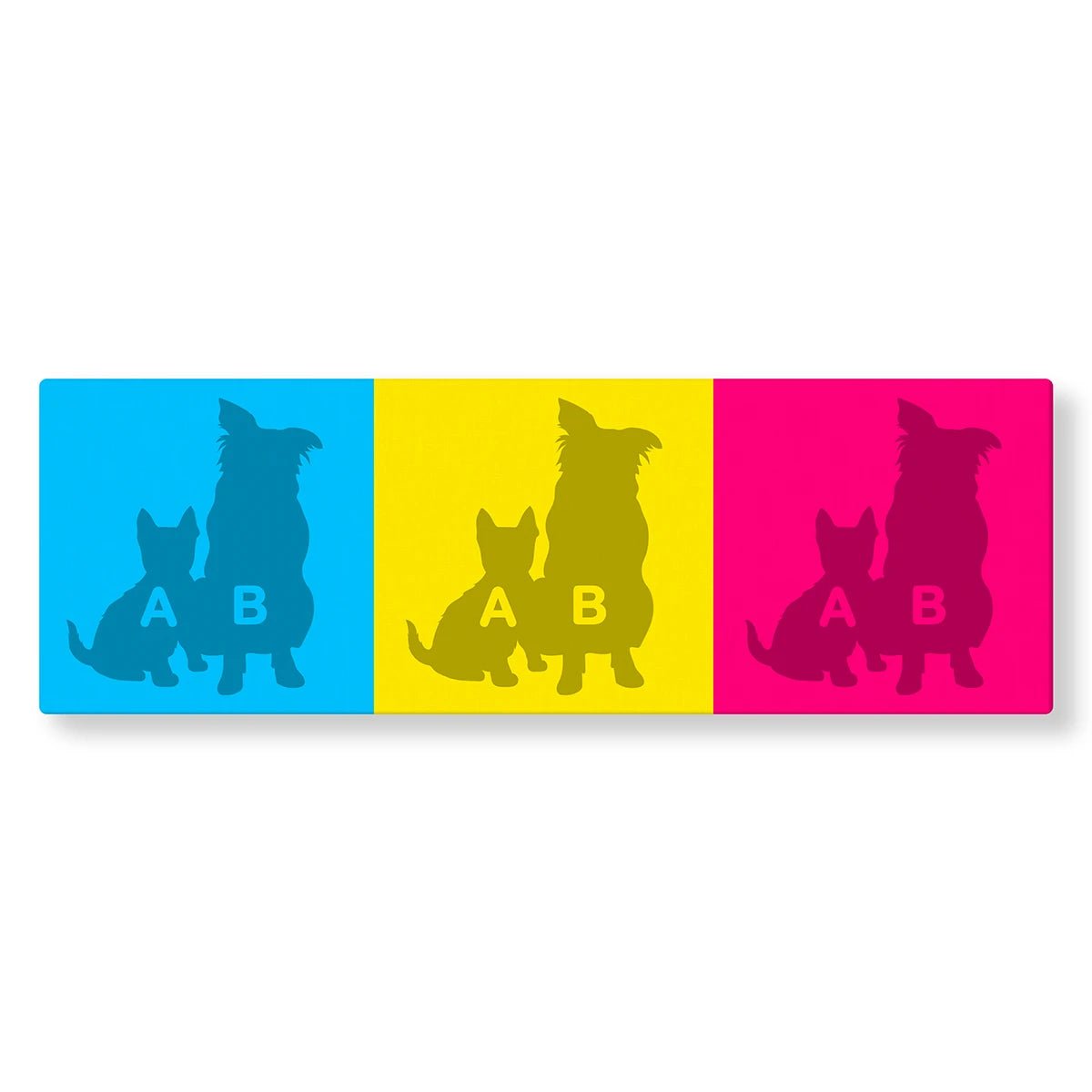 Tableau Pop Art Animaux (3 cases) - Studio Pop Art