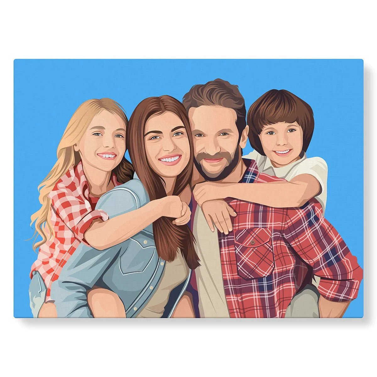 Affiche de portrait de famille - Art de portrait de famille